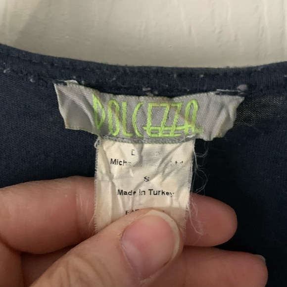 Awesome lightweight flowy dark navy cotton top - Picture 8 of 8